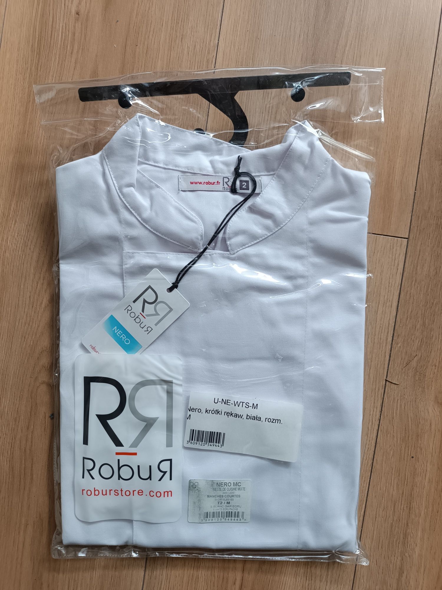 Nowe bluzy kucharskie firma Robus Nero rozm M