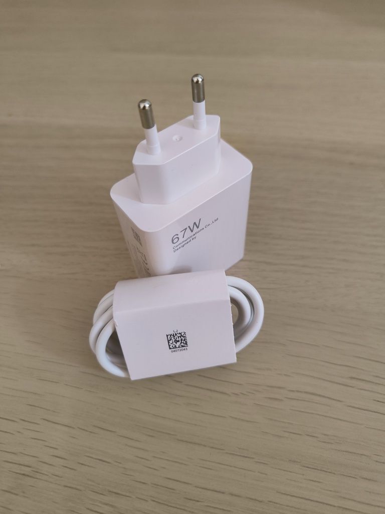 NOWY ZESTAW Ładowarka 67W do XIAOMI, UNIWERSALNA + kabel 1 metr
