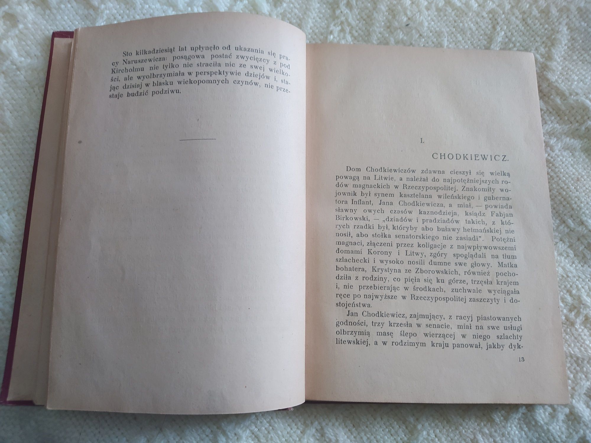 Jan Karol Chodkiewicz wydanie z 1922 roku Artur Śliwiński