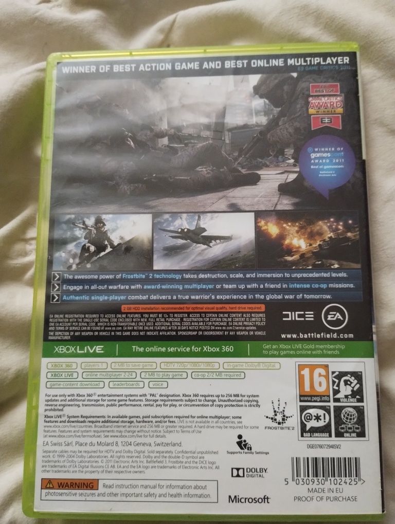 Gra Battlefield 3 xbox360