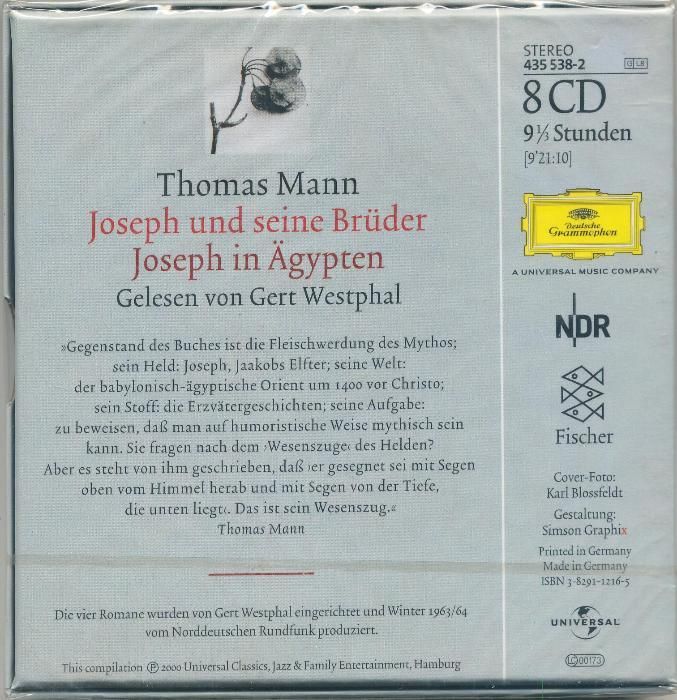 Thomas Mann - Joseph und seine Bruder (Audiolivro) (novo)