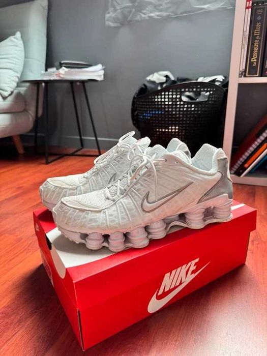 Buty meskie Mokasyny Nike_Shox_White R.45