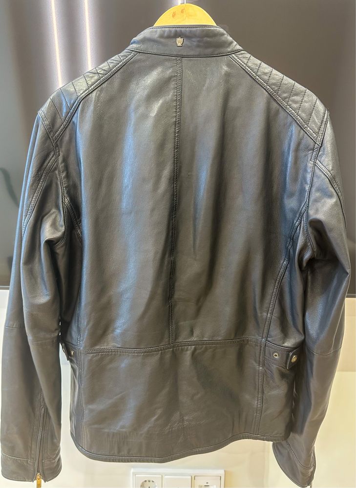 Чоловіча шкіряна куртка Massimo Dutti