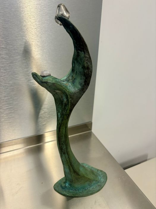 Unikatowa Rzeźba z brązu Macierzyństwo Bronisław Chromy lata 90te Top