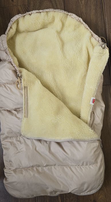 Зимний конверт  для новорожденного на овчине