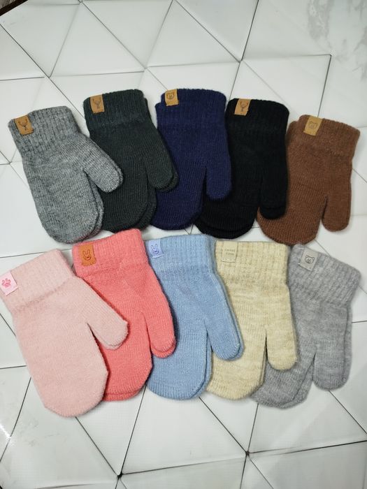 Дитячі рукавички демісезонні одинарні 2-4 і 4-6 років