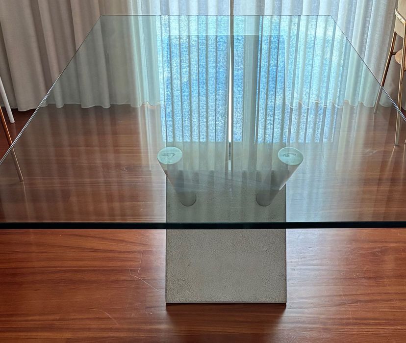 Mesa de Jantar - Tampo Vidro (180x100)