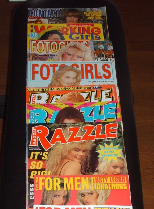 Revistas para adultos Penthouse, Razzle, 50+ e outras