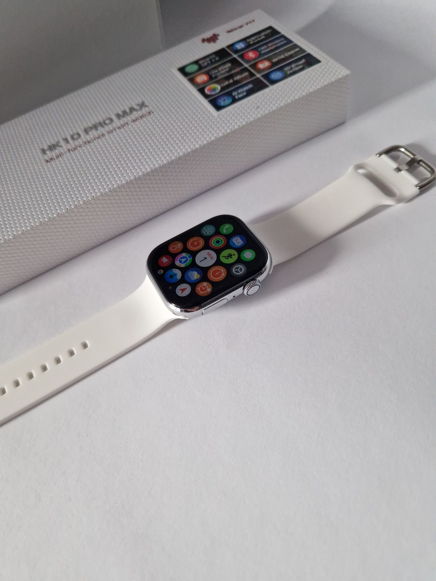 Hk10 pro max biały pełny nowy komplet