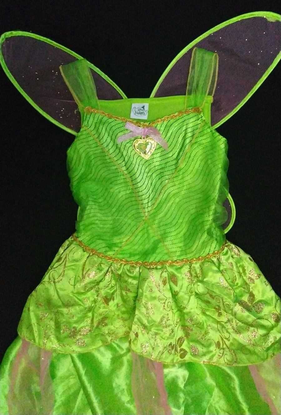 Карнавальное платье феи Динь Динь на девочку 7-8 лет, Дисней