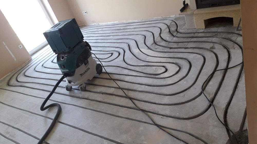 Frezowanie Instalacji Ogrzewania Podłogowego w istniejących wylewkach