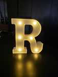 Letras com iluminação