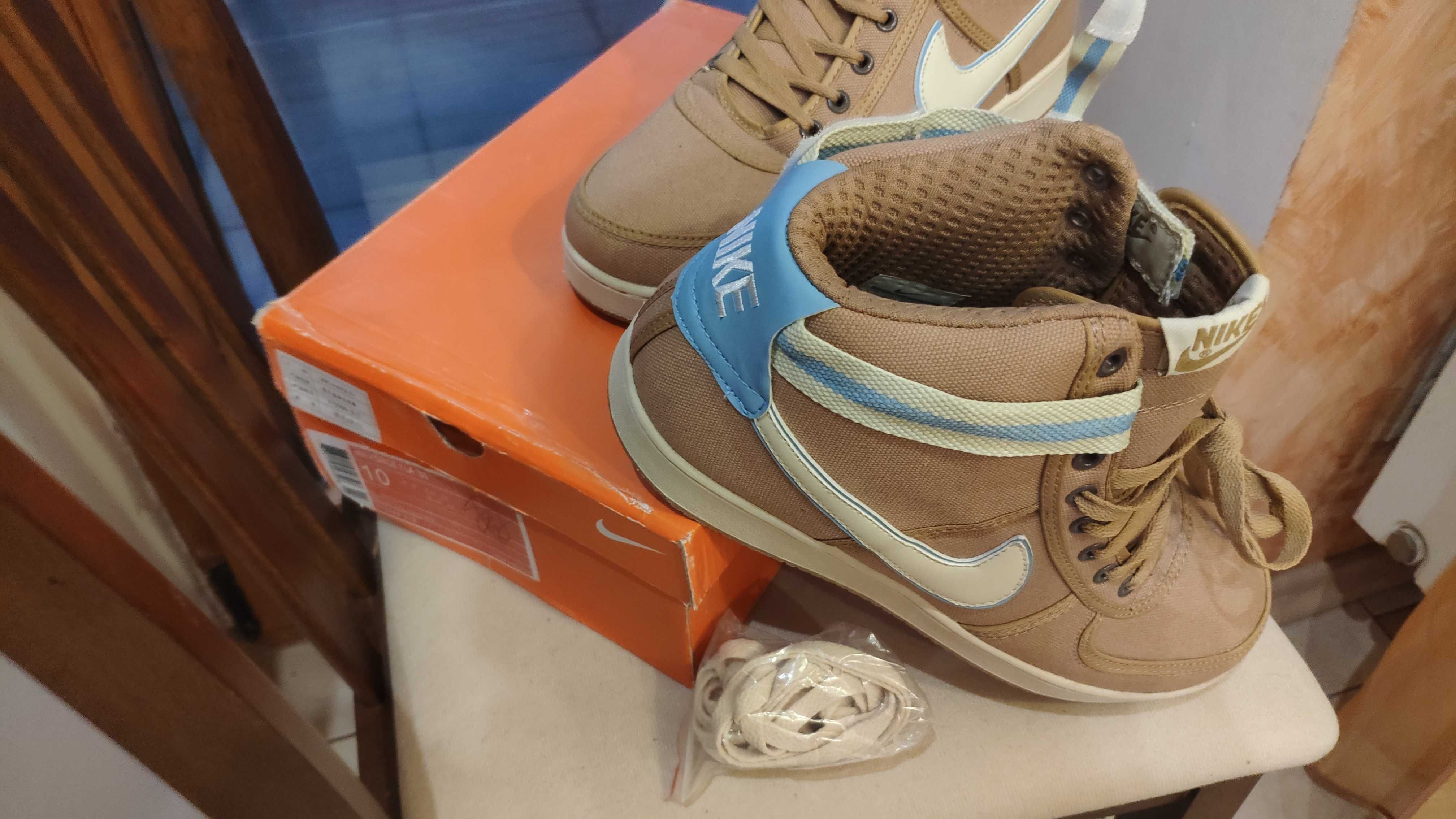 Кросівки Nike Canvas High brown 44 (28 см) AAA