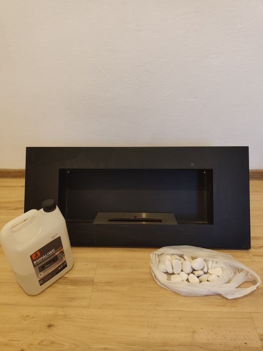 Biokominek 90x40cm plus kamyki dedykowane i Biopaliwo