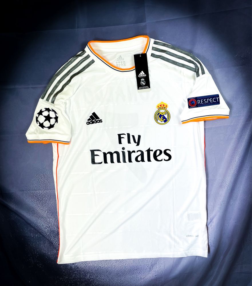 Original! Cristiano Ronaldo Real Madrid Adidas Biała Vintage T-shirt M