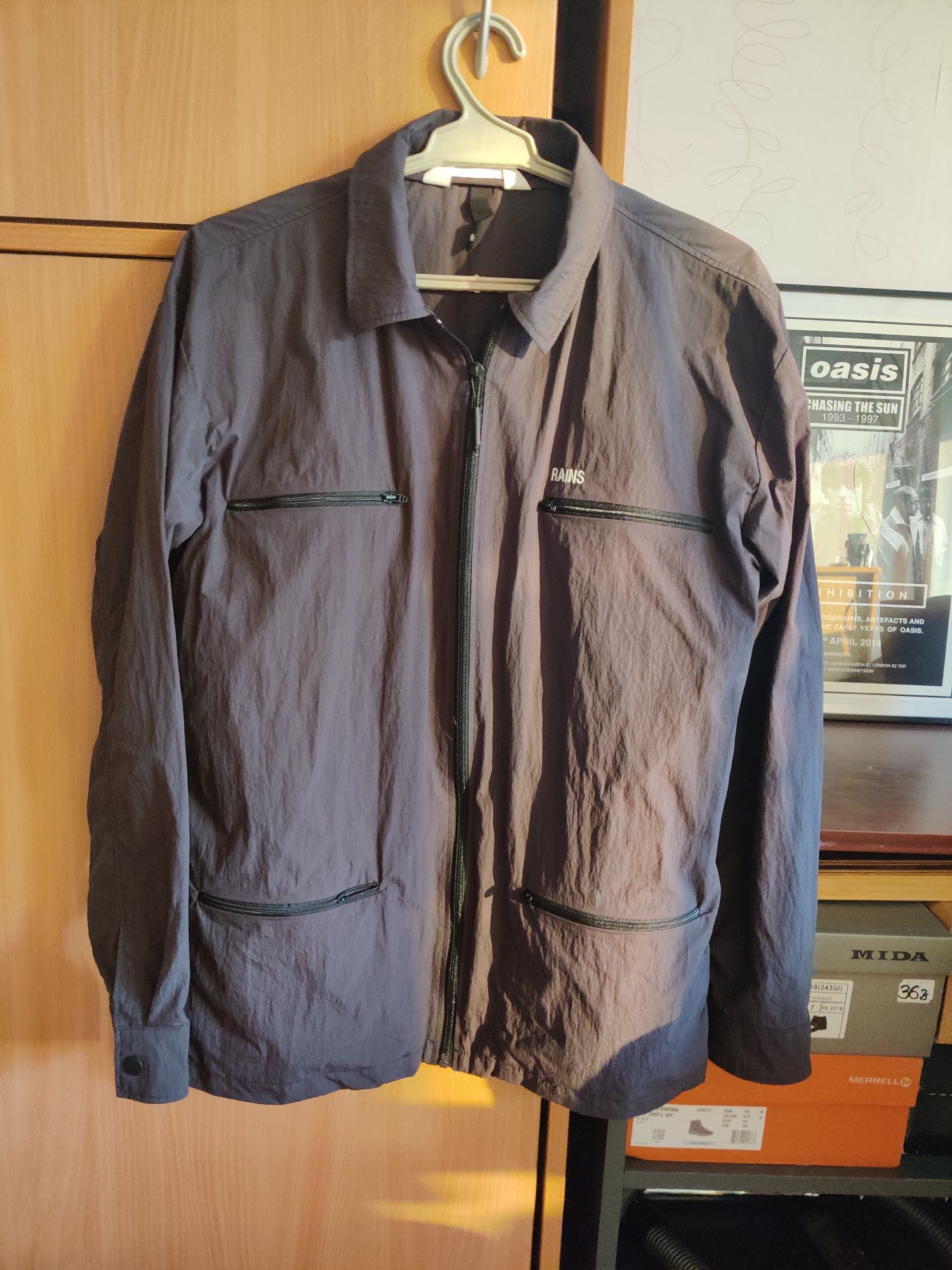 Сорочка овершот RAINS woven shirt jacket nylon overshirt