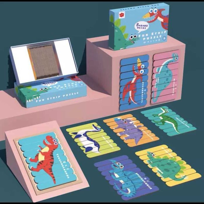 Puzzle patyczaki dinozaury JHTOY-192