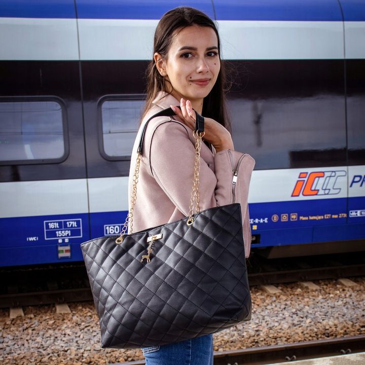 Torba Miejska Torebka Na Ramię Shopper Damska Duża