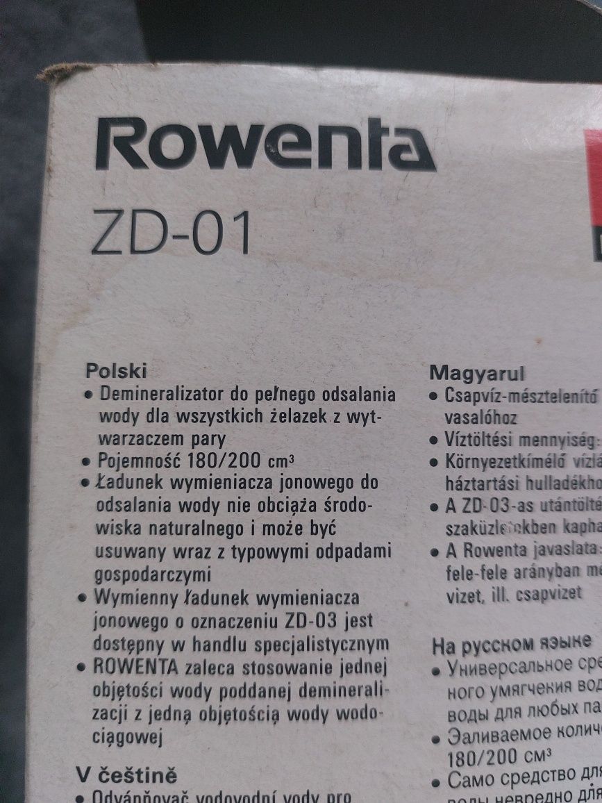 Demineralizator do żelazka Rowenta ZD-01