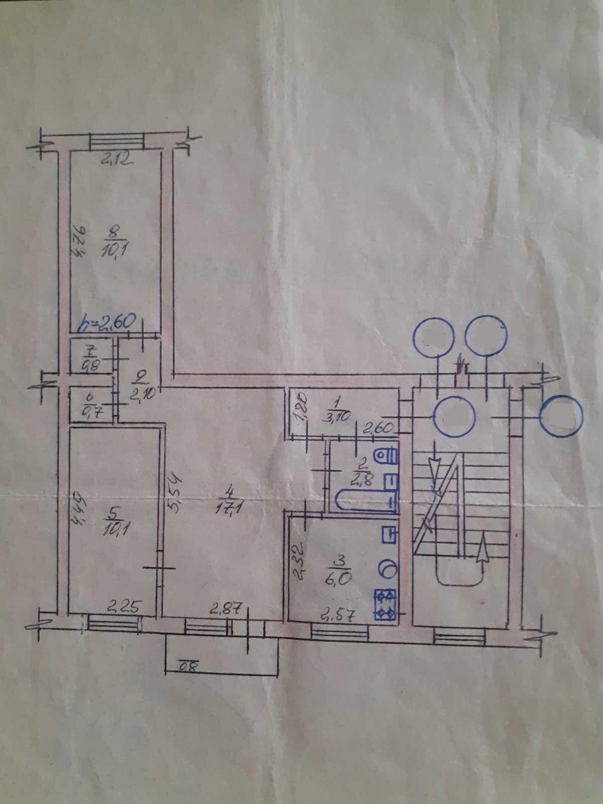 Продаж 3к квартири Дубово АТБ 31500$