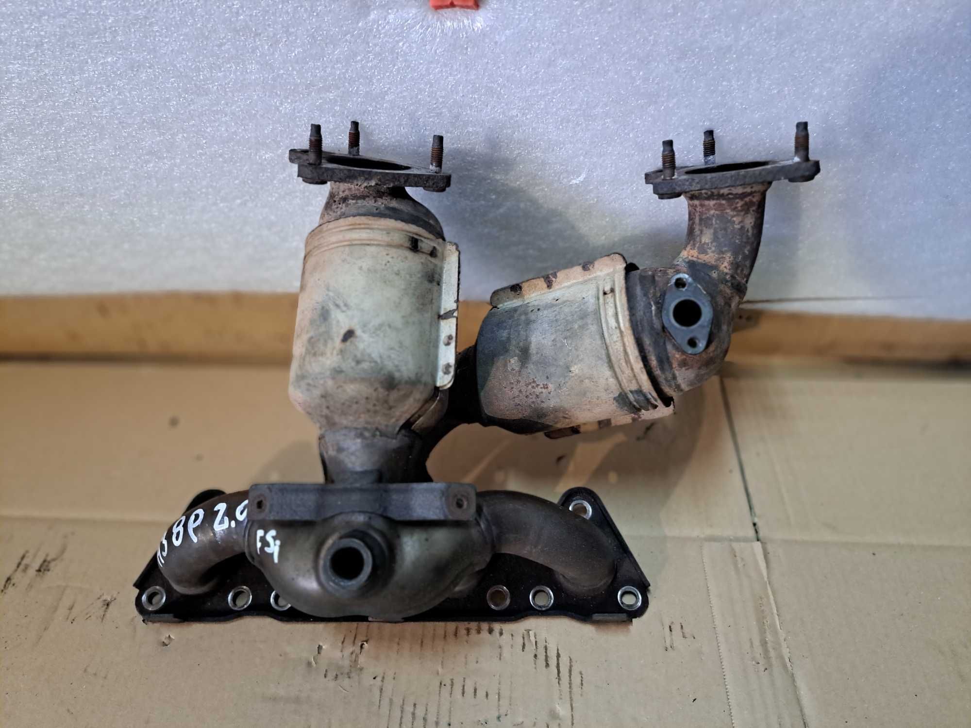 Kolektor wydechowy katalizatory Audi A3 8P 2.0 FSi