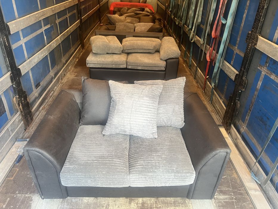 Sofa zamszowa eko skora 2 osobowa