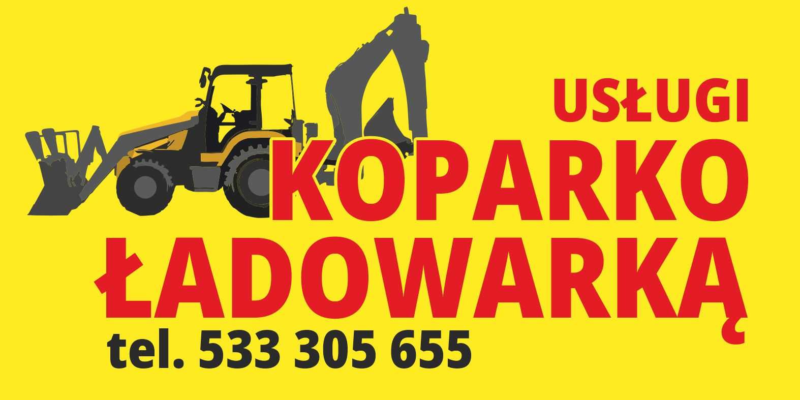 usługi koparko - ładowarka  125zł/h  Częstochowa i okolice koparka