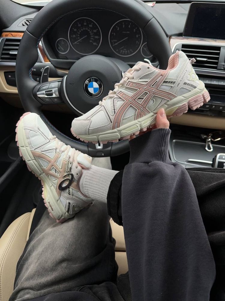 Рожеві асікси, ASICS kahana 8 pink beige, бежеві асікси, асікси, асікс