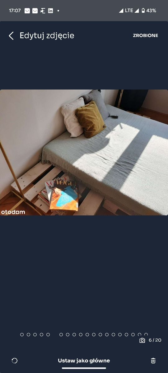 Materac IKEA 160x200 średnio twardy Jeżyce