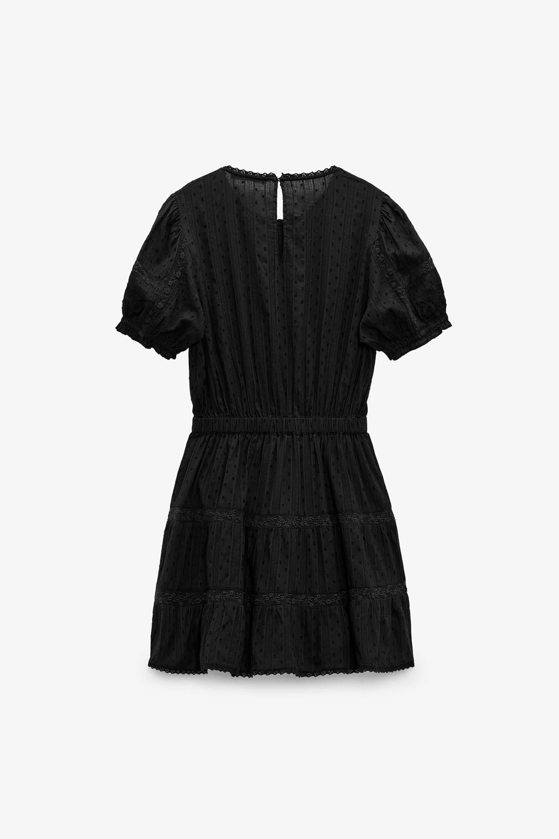 Zara Sukienka plumeti z haftem M