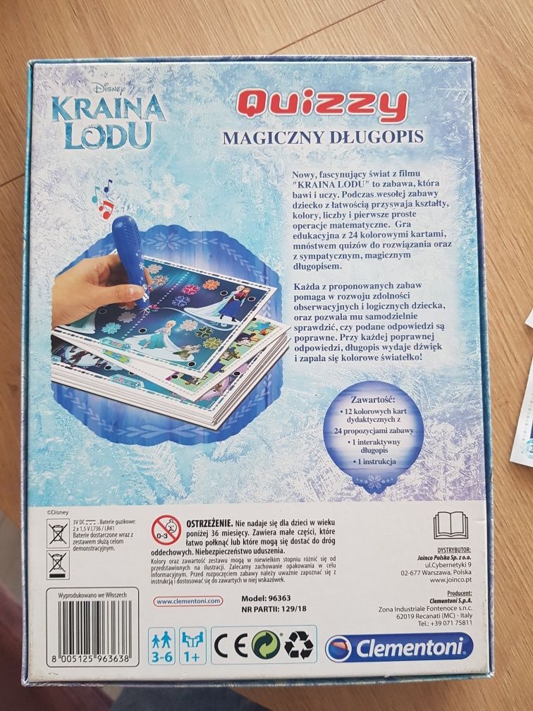 Clementoni Disney Kraina Lodu Magiczny Długopis