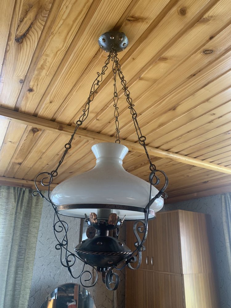 Lampa wisząca szklana nieuszkodzona