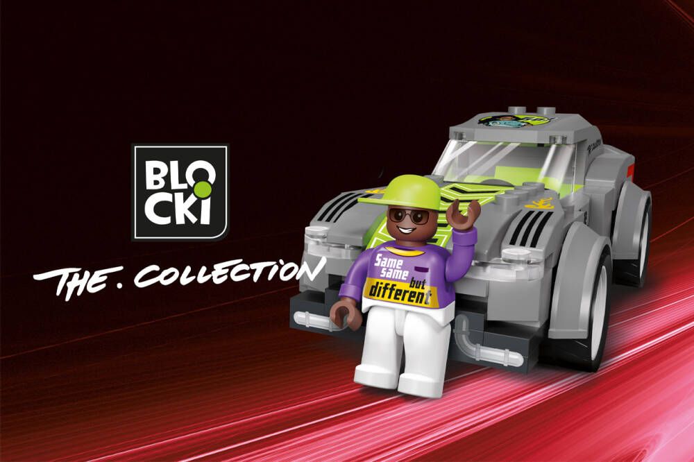 Klocki Blocki Nocny Wyścig Autka City Racing The Collection 351 El.