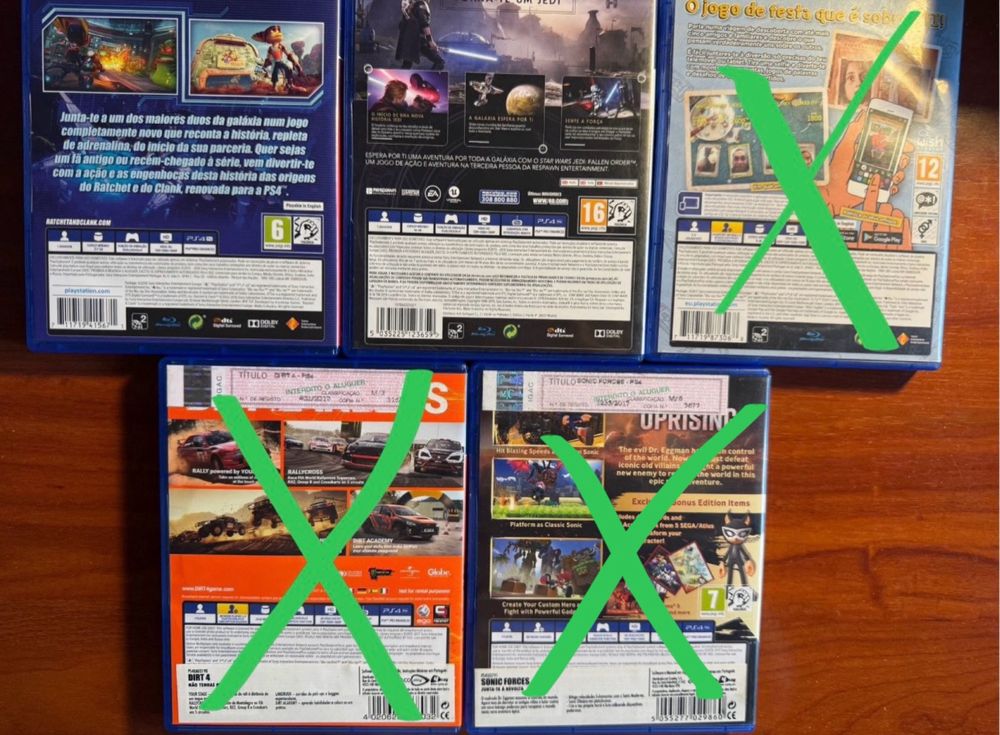 Jogos PS4 - ver preço na descrição