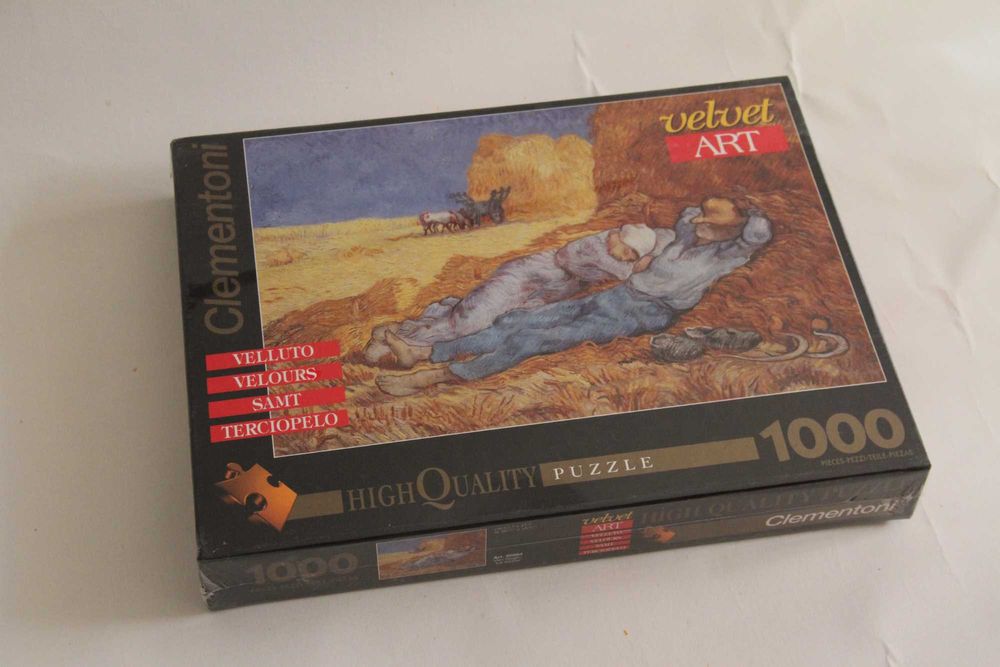 Puzzle 1000 peças aveludadas, raro