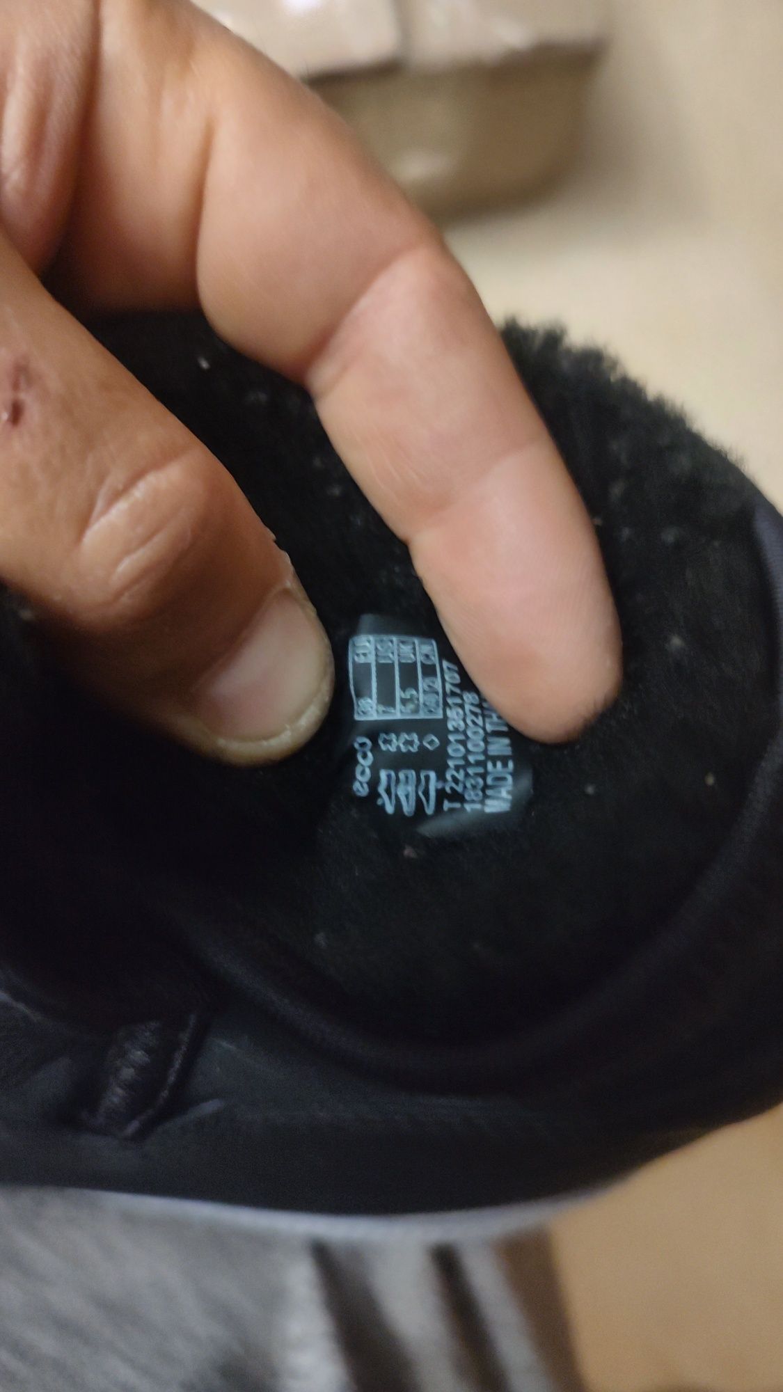 Ботинки замшевые зимние женские Ecco р.37 .б.у