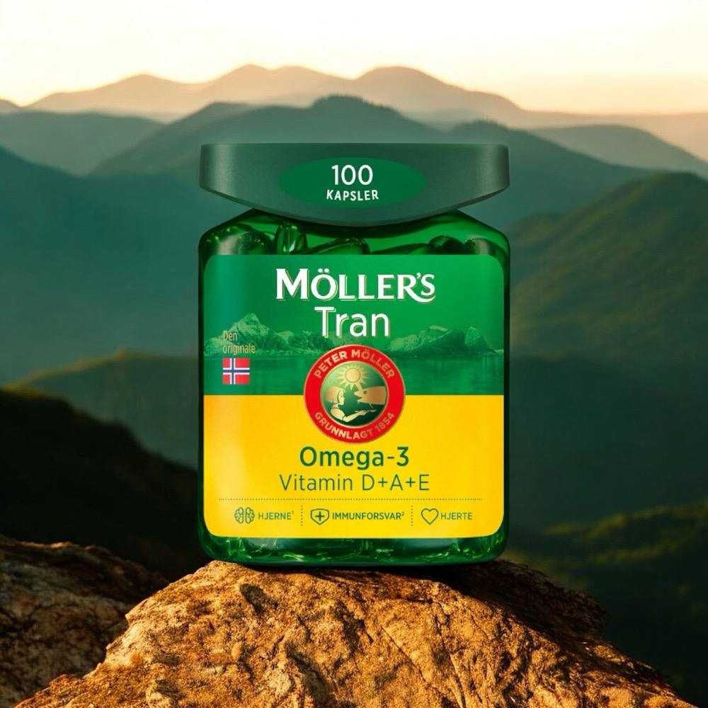 Омега-3 Möller’s Tran Omega-3 у капсулах з Норвегії