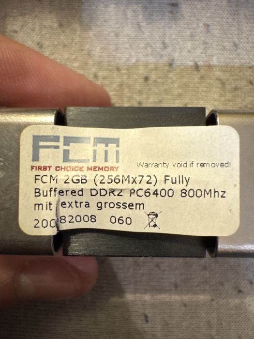 Pamięć RAM serwerowa ECC Fully Buffered