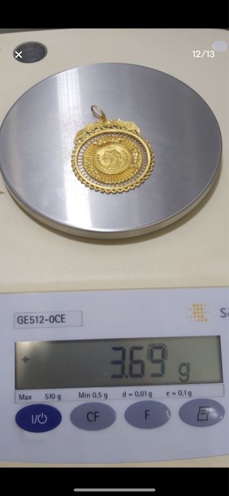 Medalhao 19.2 quilates ouro