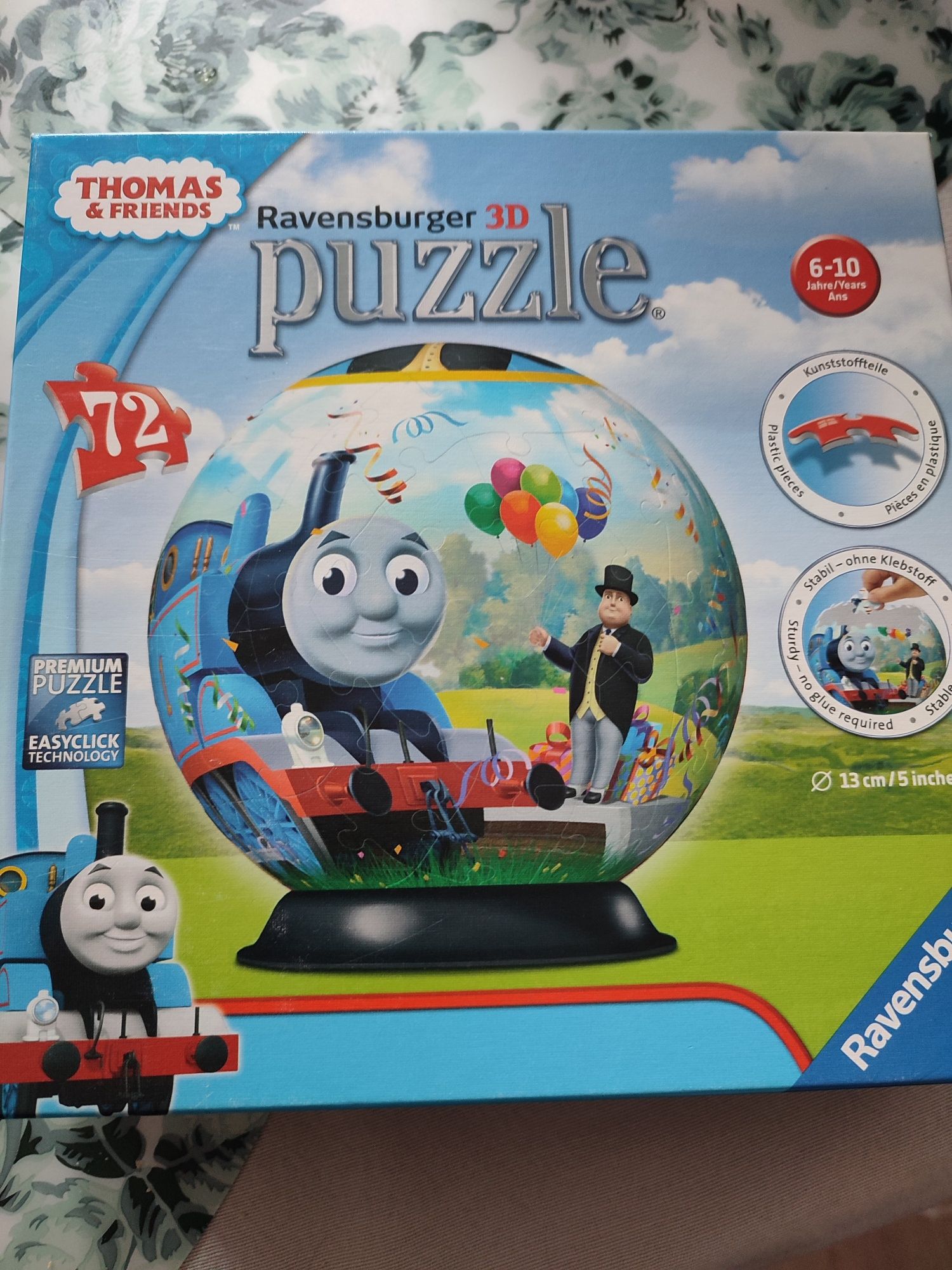 Puzzle 3D ciuchcia Tomek i przyjaciele 6-10 lat kula z podstawką