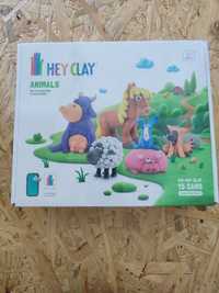 Hey Clay zwierzęta Animals duży zestaw mas plastycznych 15 kolorów