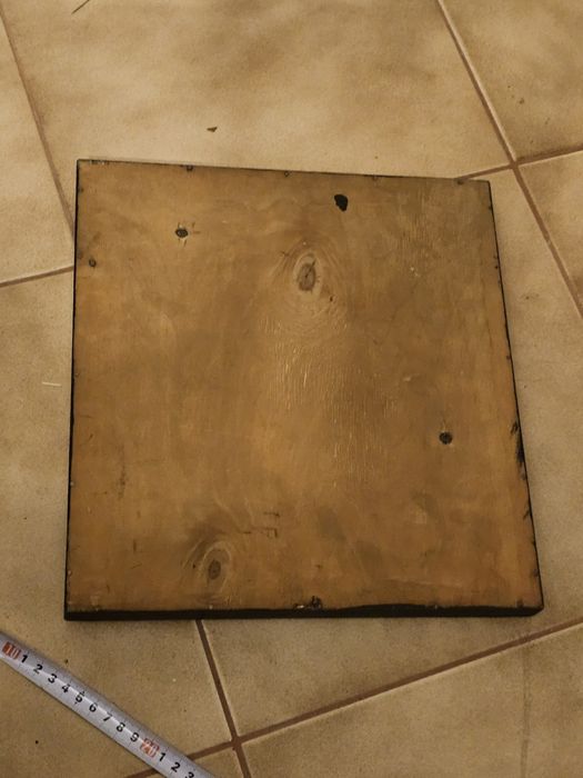 Stary obrazek w drewnie