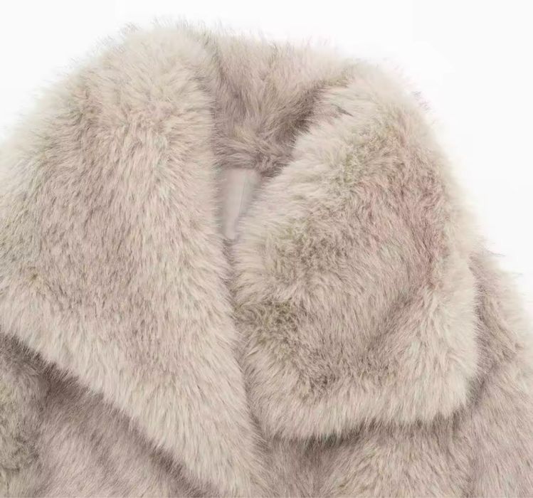 Futerko kożuszek damska kurtka płaszcz futro kożuch modna ramoneska