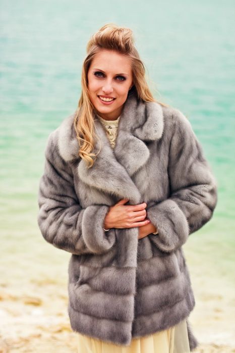 Шуба норкова р. 44-46 (S)