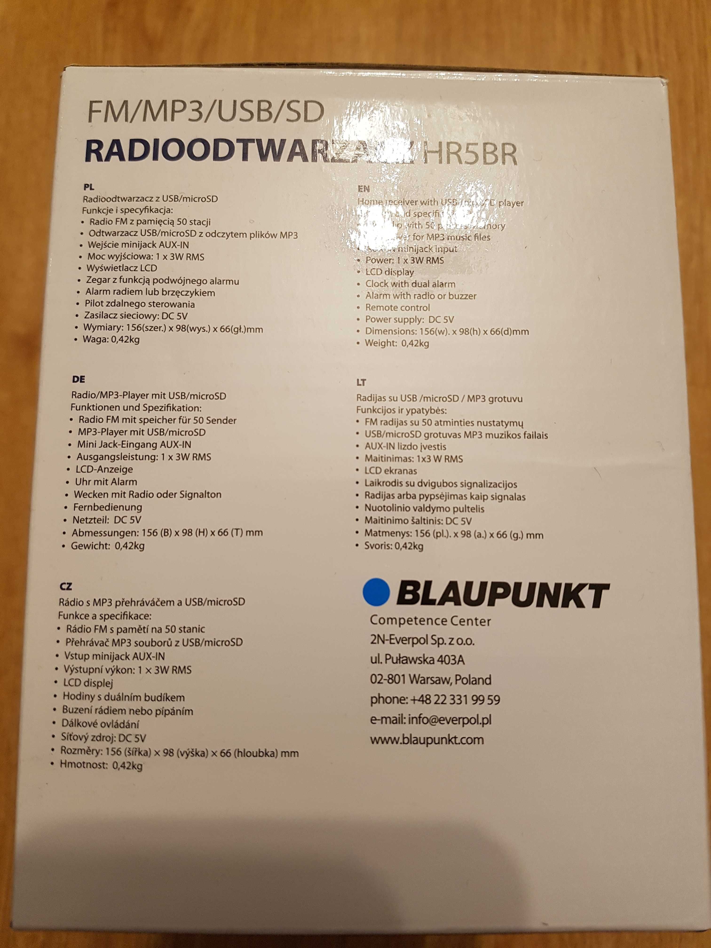 Radio Blaupunkt HR5BR mp3 usb sd