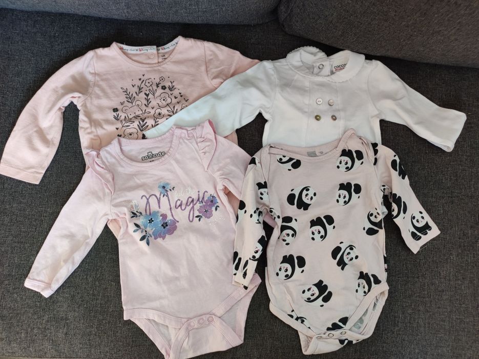 Mega paka ubranek dla dziewczynki w rozmiarze 68 ( ponad 45 sztuk