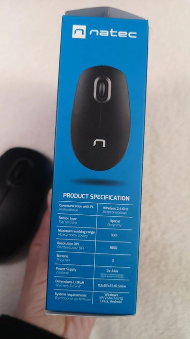 Bezprzewodowa myszka Natec, Merlin