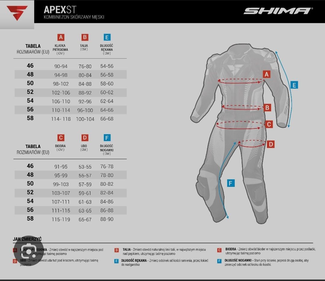 Kombinezon Motocyklowy Shima APEX ST