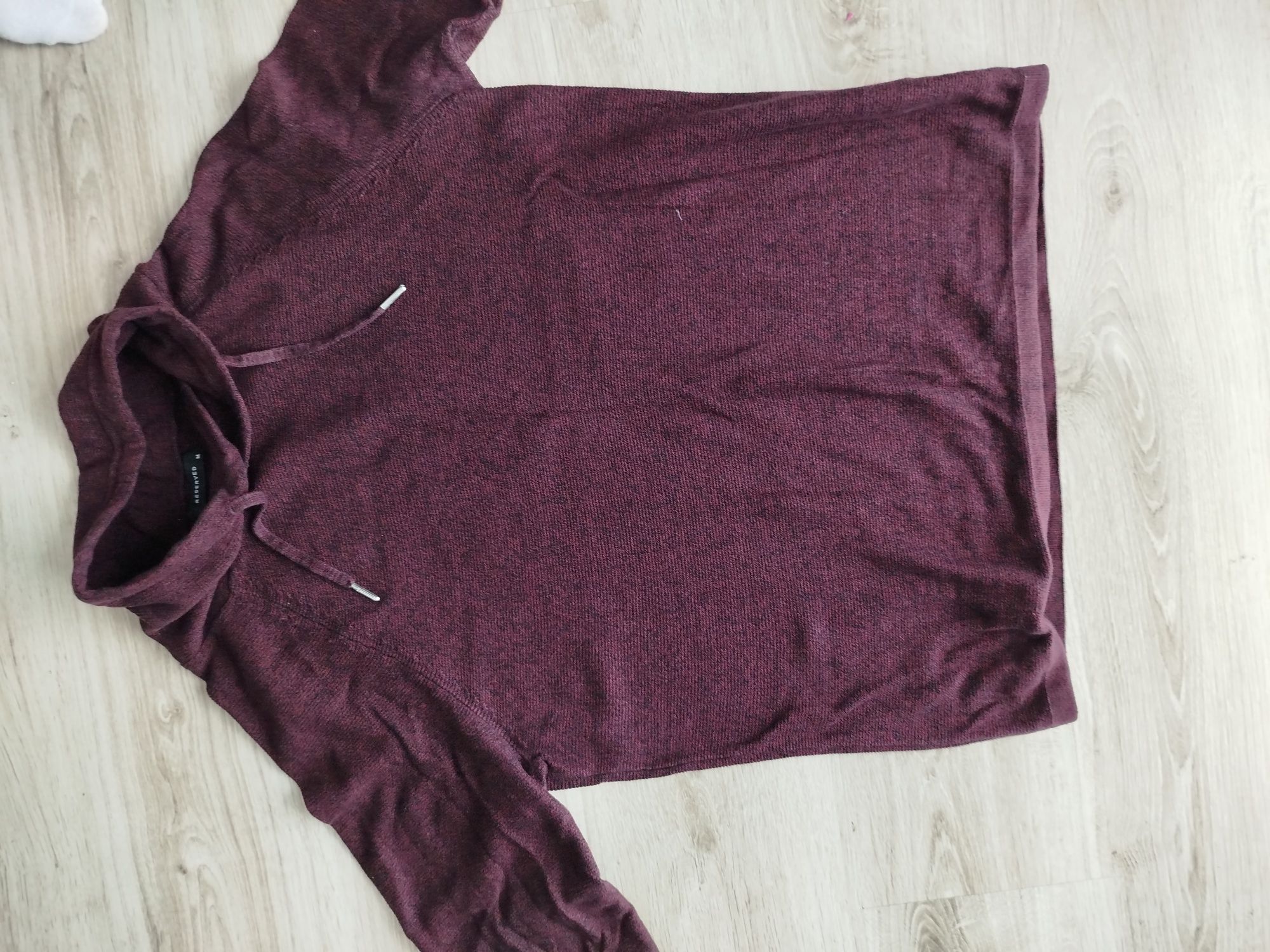 Sweter męski bordowy cienki r M