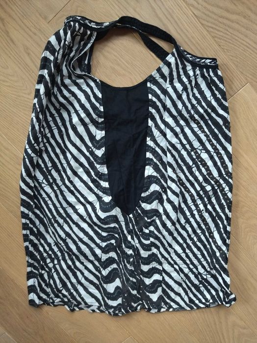 Top typu halter, ala zebra, z paskiem, L, Cache cache